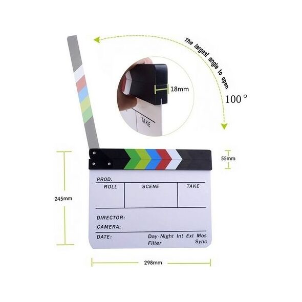 Commlite KLAPS FILMOWY 30x25cm / Biały / na Pisaki - Mazaki