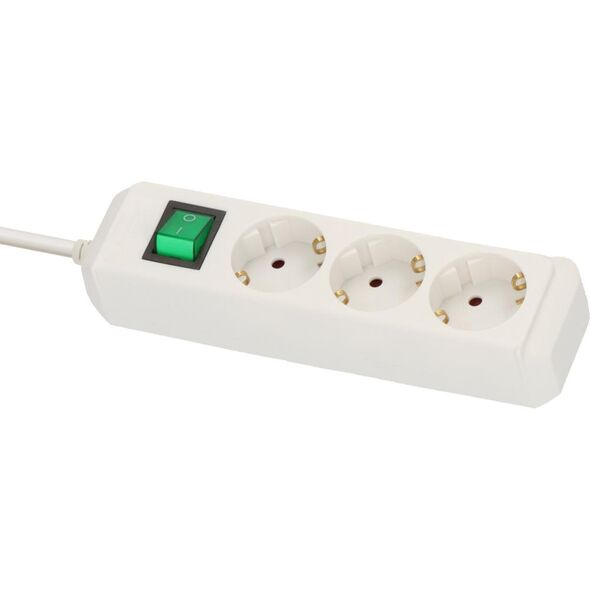 Brennenstuhl Eco-Line Πολύπριζο Ασφαλείας 3 Θέσεων με Διακόπτη και Καλώδιο 1,5m/ H05VV-F/ 3G1,5 White (1152320015) (BNN1152320015) έως 12 άτοκες Δόσεις