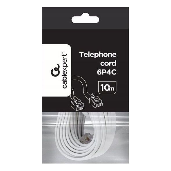 Gembird GEMBIRD kabel telefoniczny 6P4C 10m