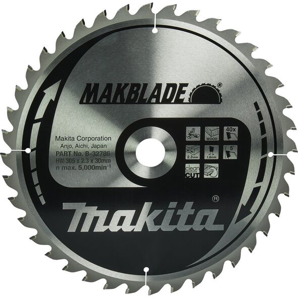 ΔΙΚΥΛΛΟ ΠΡΙΟΝΙ Makita MAKITA 305x30x40z MAKBLADE WOOD 13498510 88381421591