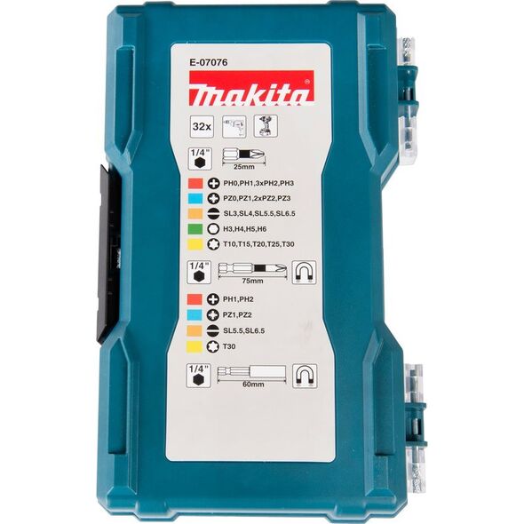 Makita MAKITA BIT SET + ΛΑΒΗ 60mm / 32 τεμ. 13548433 88381571272