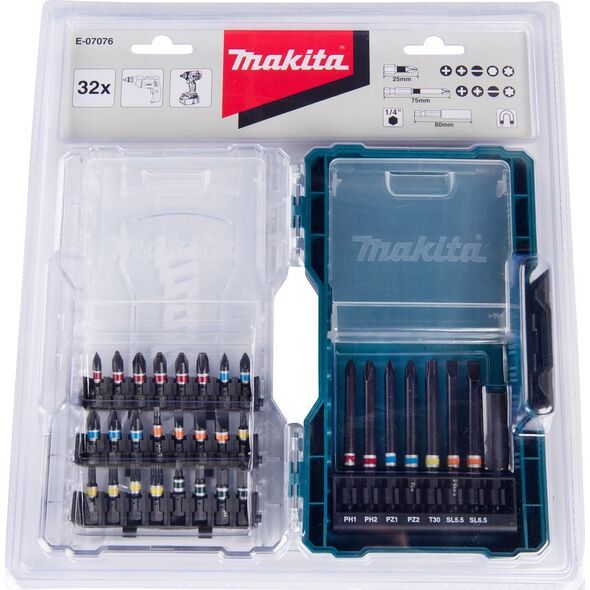 Makita MAKITA BIT SET + ΛΑΒΗ 60mm / 32 τεμ. 13548433 88381571272