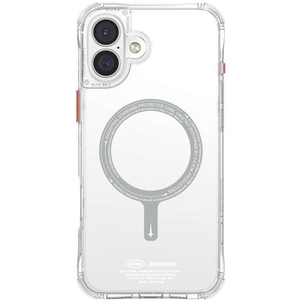 Skinarma etui Saido iPhone 16 Plus 6.7"   Magnetic Charging przezroczysty/clear