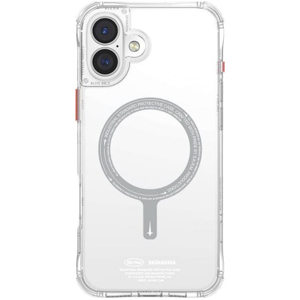 Skinarma etui Saido iPhone 16 Plus 6.7"   Magnetic Charging przezroczysty/clear