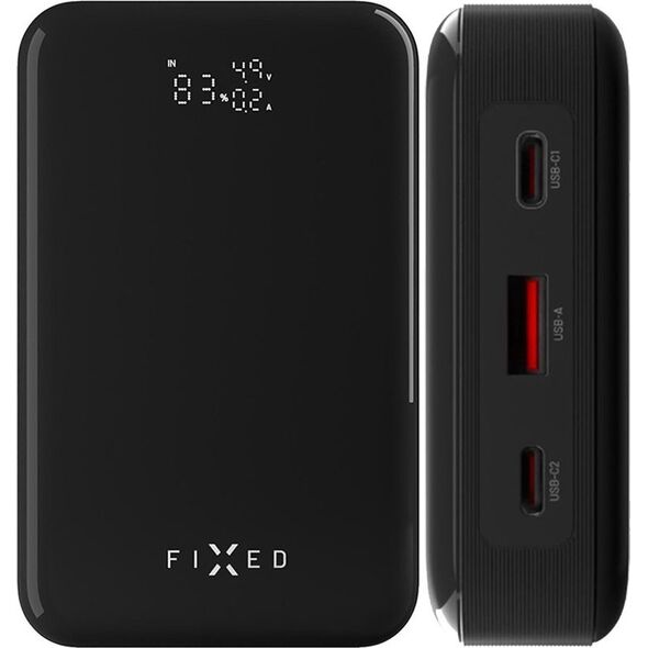 Powerbank Fixed FIXED Zen 20 Pro - powerbank z wyświetlaczem LCD, moc wyjściowa 130W, 20000mAh szary - Gwarancja bezpieczeństwa. Proste raty. Bezpłatna wysyłka od 170 zł.