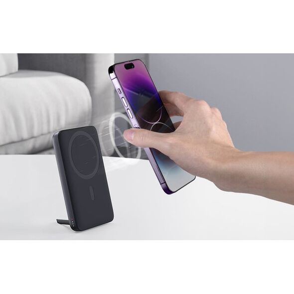 Aukey Powerbank magnetyczny Aukey PB-MS01, 6700mAh, 15W (czarny)