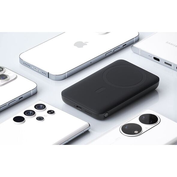 Aukey Powerbank magnetyczny Aukey PB-MS01, 6700mAh, 15W (czarny)