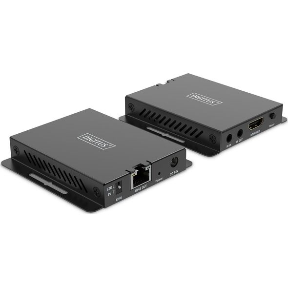 Przedłużacz/Extender HDMI 4K120Hz 40m po skrętce HDCP 2.3 IR EDID (zestaw)