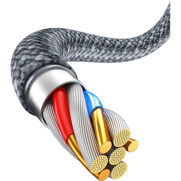 Kabel USB Baseus USB-A - Lightning 2 m Szary (CALD000516)