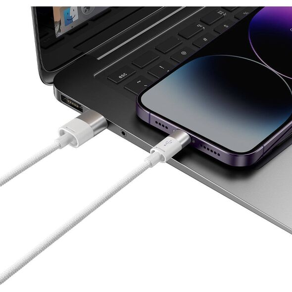 Kabel USB Baseus USB-A - microUSB + Lightning 1.2 m Biały (BSU3940)