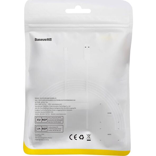 Kabel USB Baseus USB-A - USB-C 2 m Czarny (P10320102214-03)