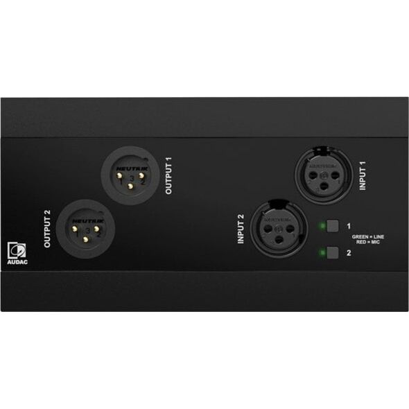 Audac AUDAC NWP222/B Πίνακας εισόδου και εξόδου ήχου δικτύου - 2 x XLR in-and out + BT (4 x 2 CH) μαύρο 13298767 5414795046856