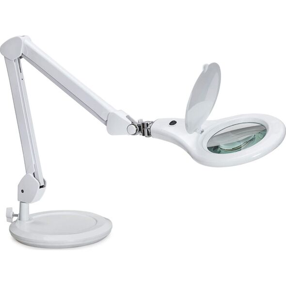 Lampka biurkowa Maul MAUL LED Lupenleuchte Makro mit Standfuß weiß
