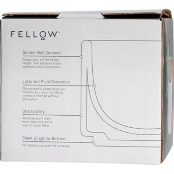 Fellow Fellow Monty Cappuccino - Kubek czarny 190 ml