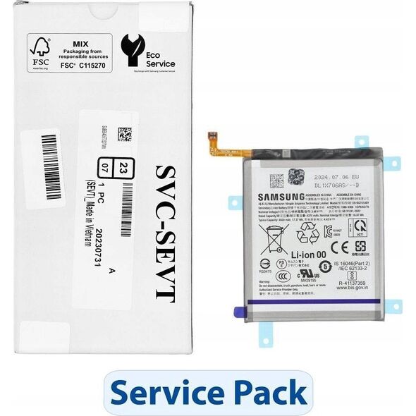 Bateria Samsung ServicePack Bateria EB-BA525ABY do SAMSUNG A52/A52S/S20 FE GH82-24205A 14243893 5903396338755