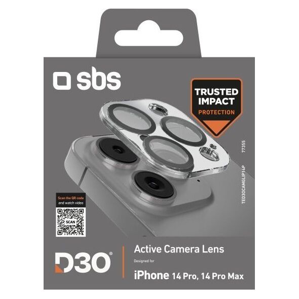 SBS Mobile SBS D3O Tempered Glass για Camera Island για iPhone 14 Pro / 14 Pro Max 14252157 8018420000000