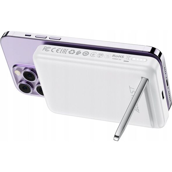 Acefast Acefast M6 PD 20W 10000mAh επαγωγικό Powerbank + καλώδιο - λευκό 14295459 6974320000000