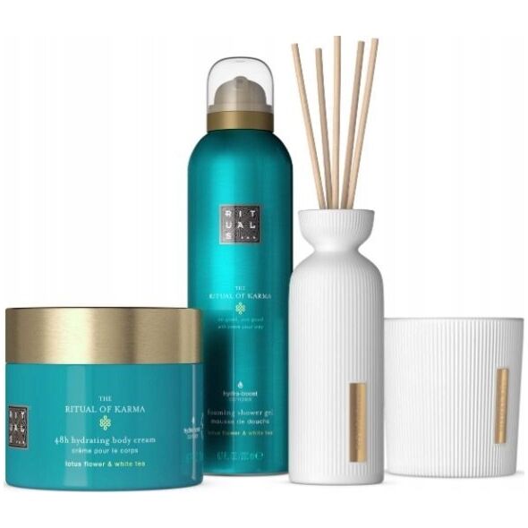 Rituals RITUALS SET (ΤΟ RITUAL OF KARMA CANDLE 140G + BODY CREAM 200ML + MINI FRAGRANCE STICKS 70ML + ΑΦΟΥΡΟΤΖΕΛ 200ML) 14401793 8719134184594