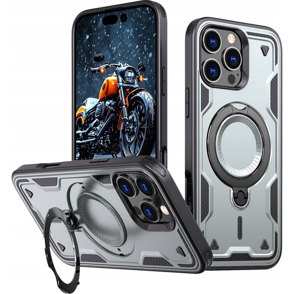 Etui Hybrid Armor Trendy z MagSafe na iPhone 16 Pro Max - czarne