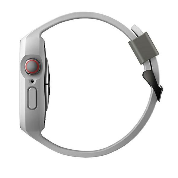 Belt + case UNIQ Monos 2in1 Apple Watch 4/5/6/7/8/9/SE 44/45mm gray/chalk grey