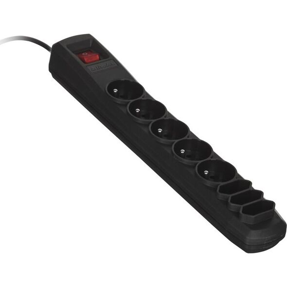 Listwa zasilająca Activejet Exclusive przeciwprzepięciowa 8 gniazd 1.5 m czarna (APN8g/1,5mBK)