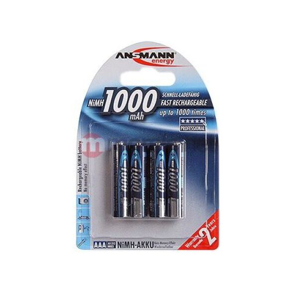 Ansmann Akumulator AAA / R03 1000mAh 4 szt.