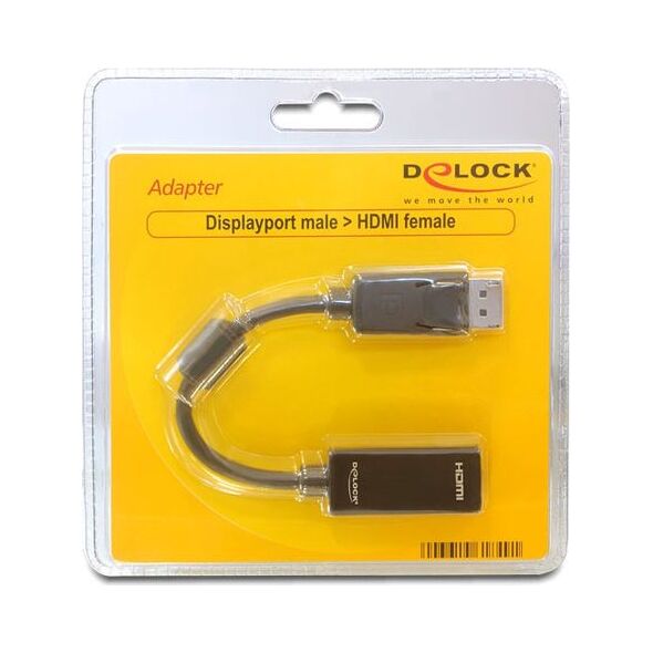 Adapter AV Delock DisplayPort - HDMI czarny (61849)