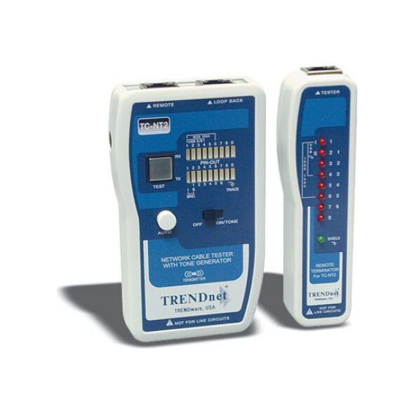 TRENDnet Tester kabli RJ-11 / RJ-12 / RJ-45 / Coaxial (TC-NT2)