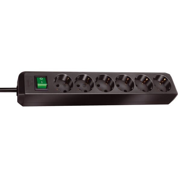 Listwa zasilająca Brennenstuhl Eco-Line 6 gniazd 1.5 m czarna (1159500015)