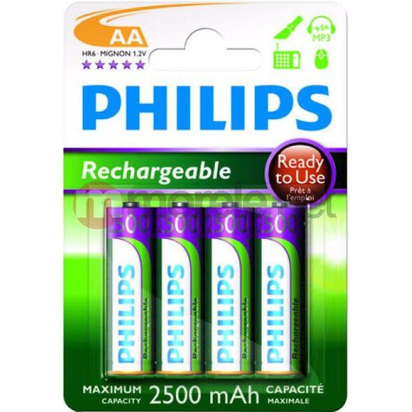 Philips Akumulator AA / R6 2500mAh 4 szt.