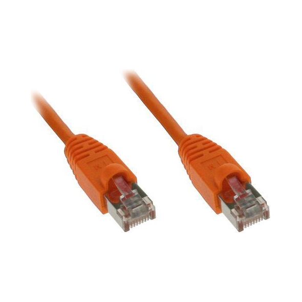 InLine Kabel krosowy 1000Mbit RJ45 0.3m pomarańczowy (72533O)
