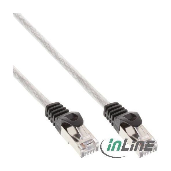 InLine Kabel krosowy SF/UTP Cat.5e przeźroczysty 10m (72500T)