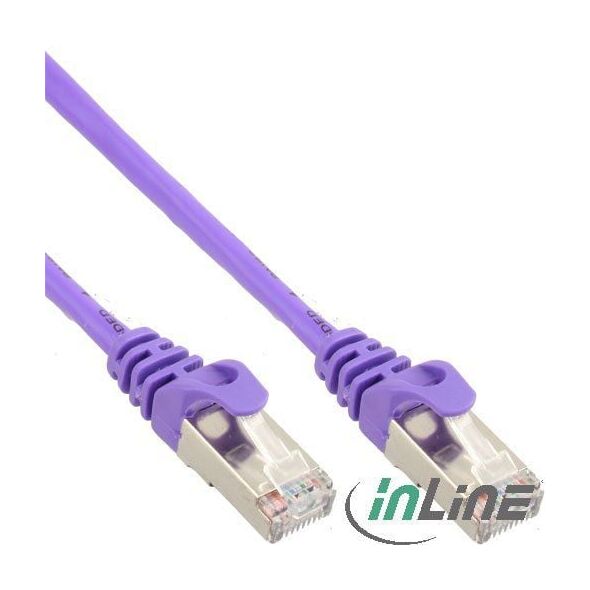 InLine Patchcord, Cat.5e, SF/UTP, 3m, Fioletowy (72503P)