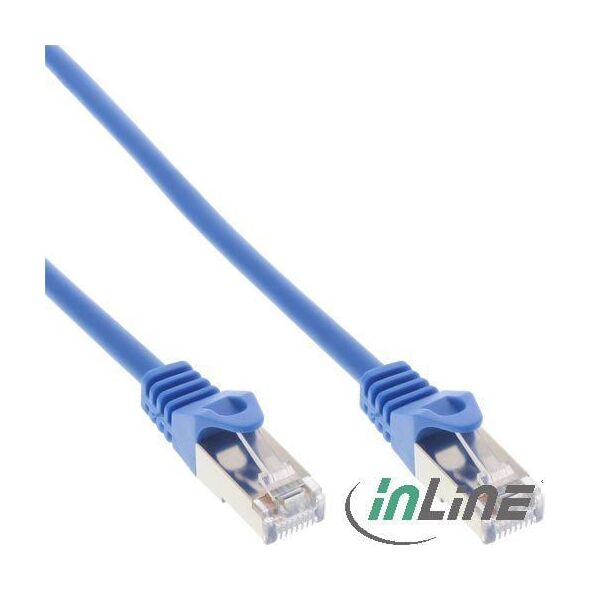 InLine Patchcord, Cat.5e, SF/UTP, 1m, niebieski (72511B)