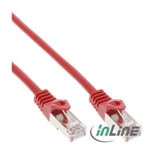 InLine Patchcord, Cat.5e, SF/UTP, 10m, czerwony (72500R)