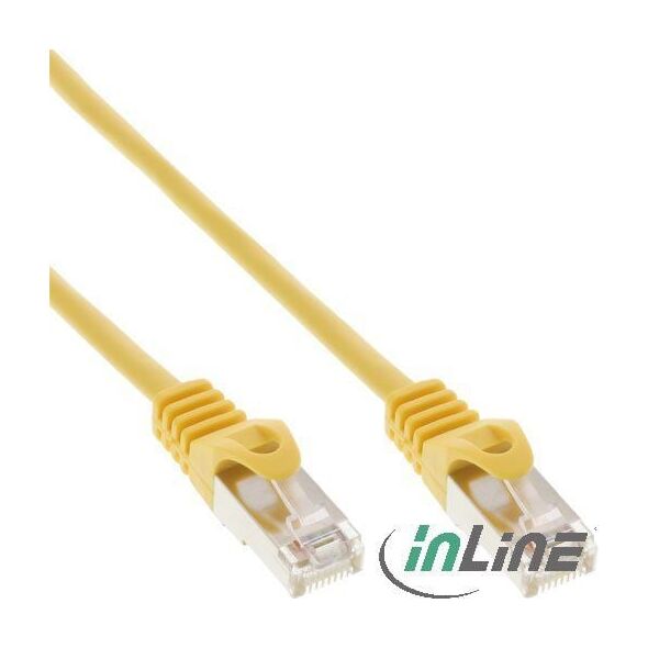 InLine Patchcord, Cat.5e, SF/UTP, 5m, żółty (72505Y)
