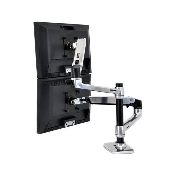 Ergotron Uchwyt biurkowy na 2 monitory do 24" LX Dual (45-248-026)