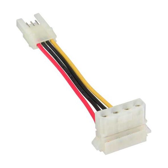InLine Molex - 4-pin Floppy, 0.06m, Wielokolorowy (26622)