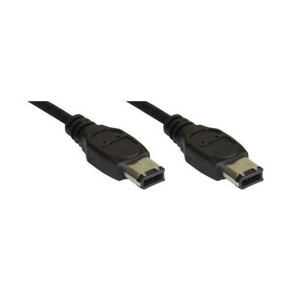 InLine Firewire 6-pin - Firewire 6-pin, 1m, Czarny (34001)