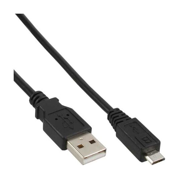 Kabel USB InLine USB-A - microUSB 2 m Czarny (31720)