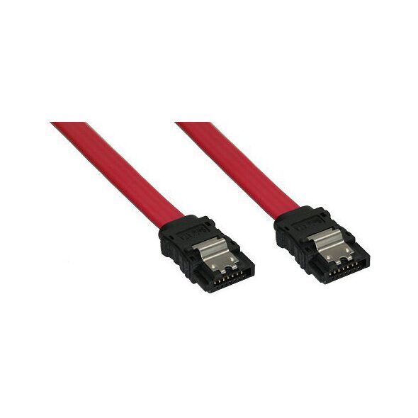 InLine SATA - SATA, 0.7m, Czerwony (27707A)