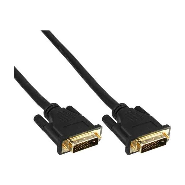 Kabel InLine DVI-D - DVI-D 2m czarny (17772P)