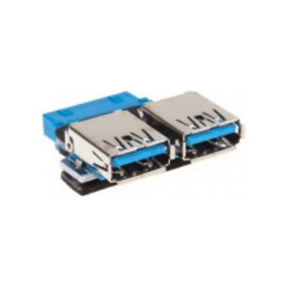 InLine USB zew. - USB wew., Niebieski (33444I)