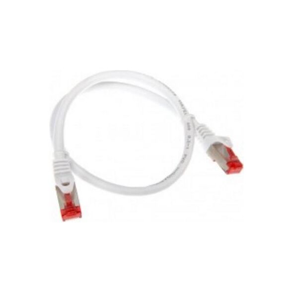 InLine Patchcord, Cat.6, S/FTP, 0.5m, biały (76450W)