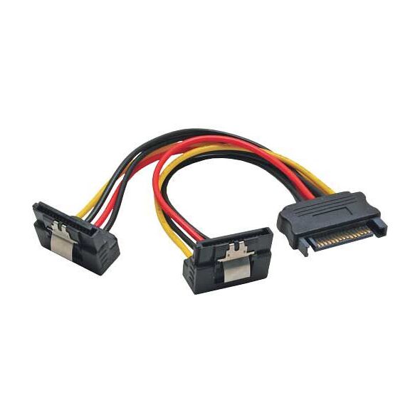InLine SATA 15-pin - SATA 15-pin x2, 0.15m, Wielokolorowy (29683W)