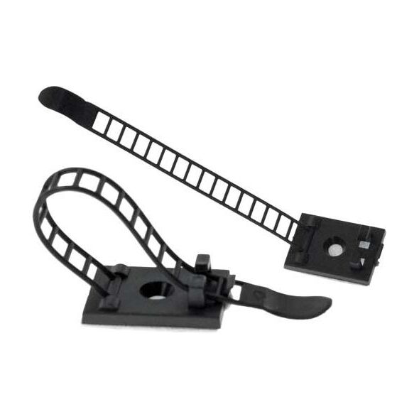Organizer InLine Opaska zaciskowa Czarny 10 sztuk  (59969B)