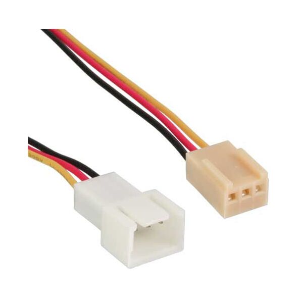 InLine 3-pin - 3-pin, 0.3m, Wielokolorowy (ZUAD005)