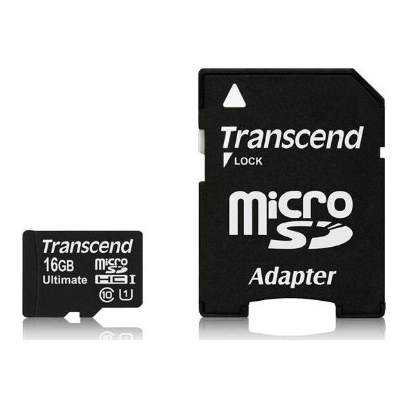 Karta Transcend Ultimate 600x MicroSDHC 16 GB Class 10  (TS16GUSDHC10U1)