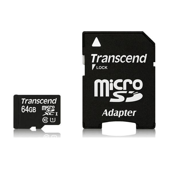 Karta Transcend Premium MicroSDXC 64 GB Class 10 UHS-I/U1  (TS64GUSDU1)