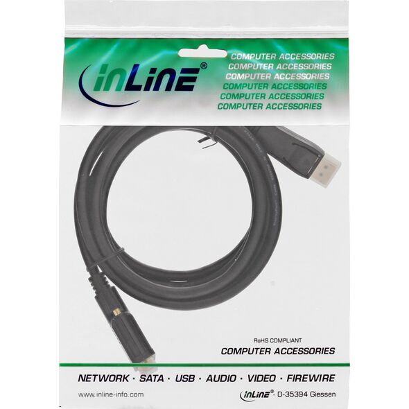 Kabel InLine DisplayPort - DVI-D 1m czarny (17111)